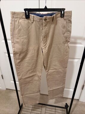Men's Classic Johnston & Murphy Beige Chino Pants 36x30